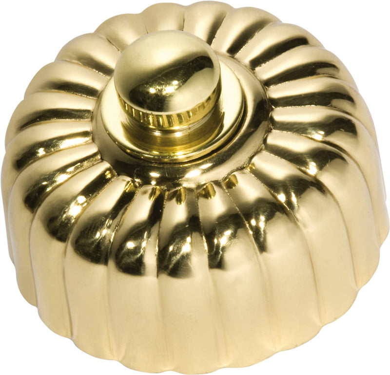 Fan Controller Fluted Polished Brass