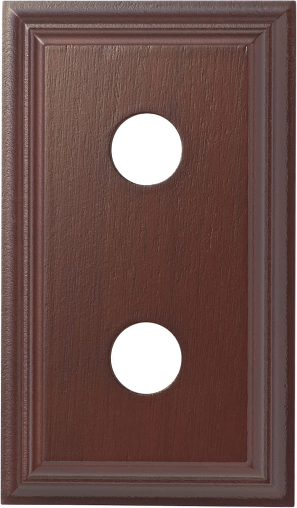Switch Socket Block Classic Double Cedar
