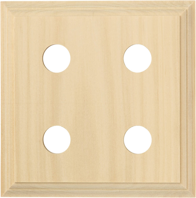 Switch Socket Block Classic Quad Pine