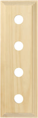 Switch Socket Block Classic Quad Pine
