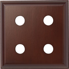 Switch Socket Block Traditional Quad Cedar