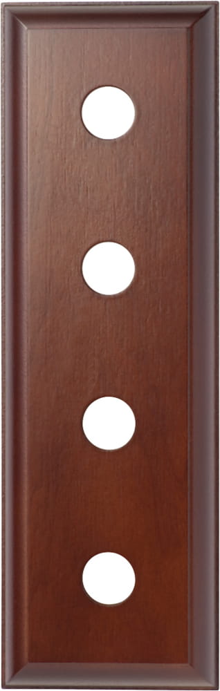 Switch Socket Block Traditional Quad Cedar