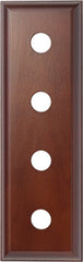 Switch Socket Block Traditional Quad Cedar