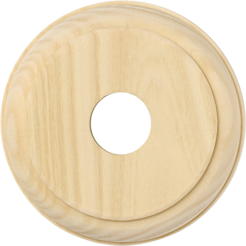 Switch Socket Block Traditional Round Single Pine