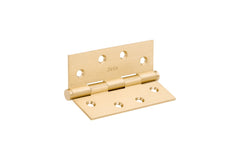 Fixed Pin Butt Hinge Satin Brass 100x75x2.5mm