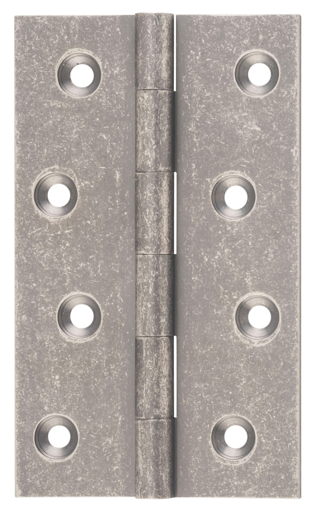 Hinge Fixed Pin Rumbled Nickel H100xW60mm