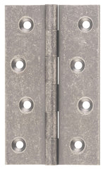 Hinge Fixed Pin Rumbled Nickel H100xW60mm