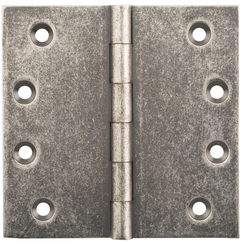 Hinge Fixed Pin Rumbled Nickel H100xW100mm