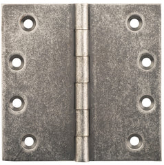 Hinge Fixed Pin Rumbled Nickel H100xW100mm