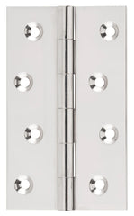 Hinge Fixed Pin Polished Nickel H100xW60mm