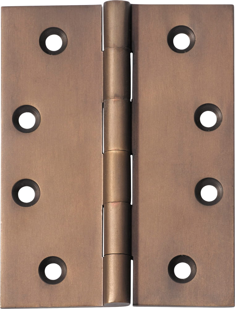Hinge Fixed Pin Antique Brass H100xW75mm