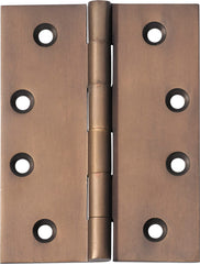 Hinge Fixed Pin Antique Brass H100xW75mm