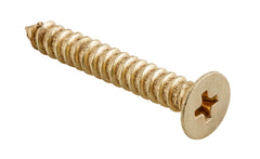 Screw Hinge Packet 50 Satin Brass L32mm 10 Gauge