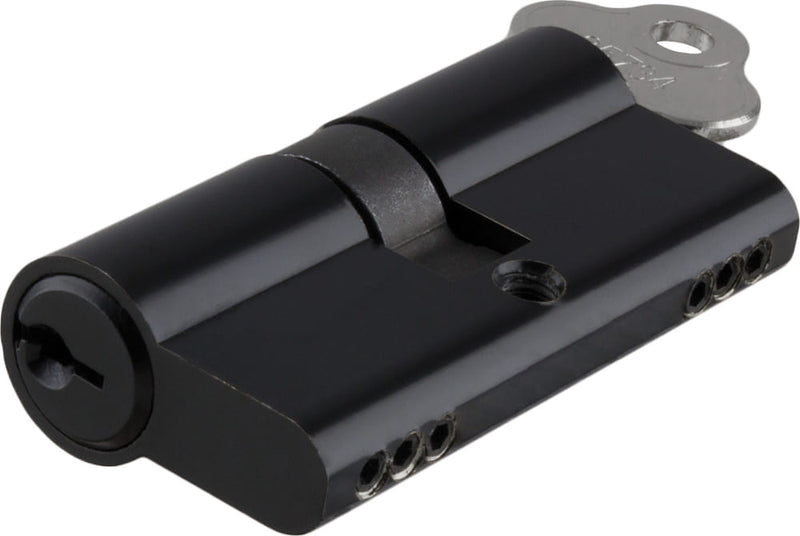 ** N/A - Limited Stock** Euro Cylinder Key Key 3 Pin Matt Black 45mm