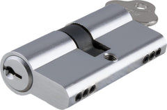 ** N/A - Limited Stock** Euro Cylinder Key Key 3 Pin Chrome Plate 45mm