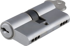 ** N/A - Limited Stock** Euro Cylinder Key Key 3 Pin Brushed Chrome 45mm