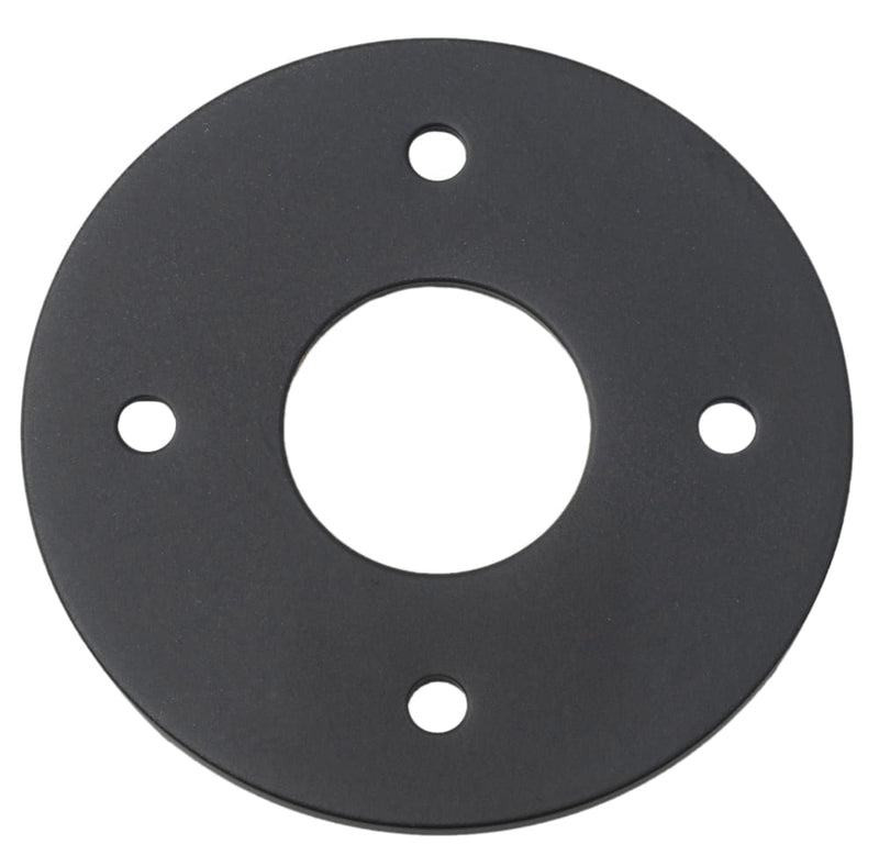 Adaptor Plate Pair Round Rose Matt Black D60mm