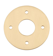 Adaptor Plate Pair Round Rose Brushed Brass D60mm