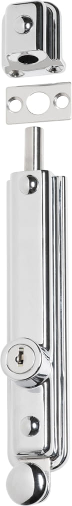 Surface Bolt Locking Zinc Alloy Chrome Plated 150mm