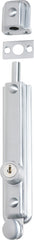Surface Bolt Locking Zinc Alloy Satin Chrome 150mm
