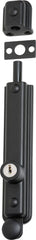 Surface Bolt Locking Zinc Alloy Matt Black 150mm