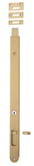 Flush Bolt Locking Brushed Brass 400mm