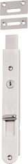 Flush Bolt Locking Satin Nickel H200xW29mm