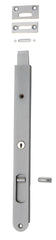 Flush Bolt Locking Brushed Chrome 300mm
