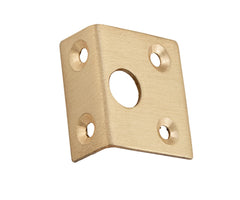 Right Angle Keeper Satin Brass Bolt 7.5mm