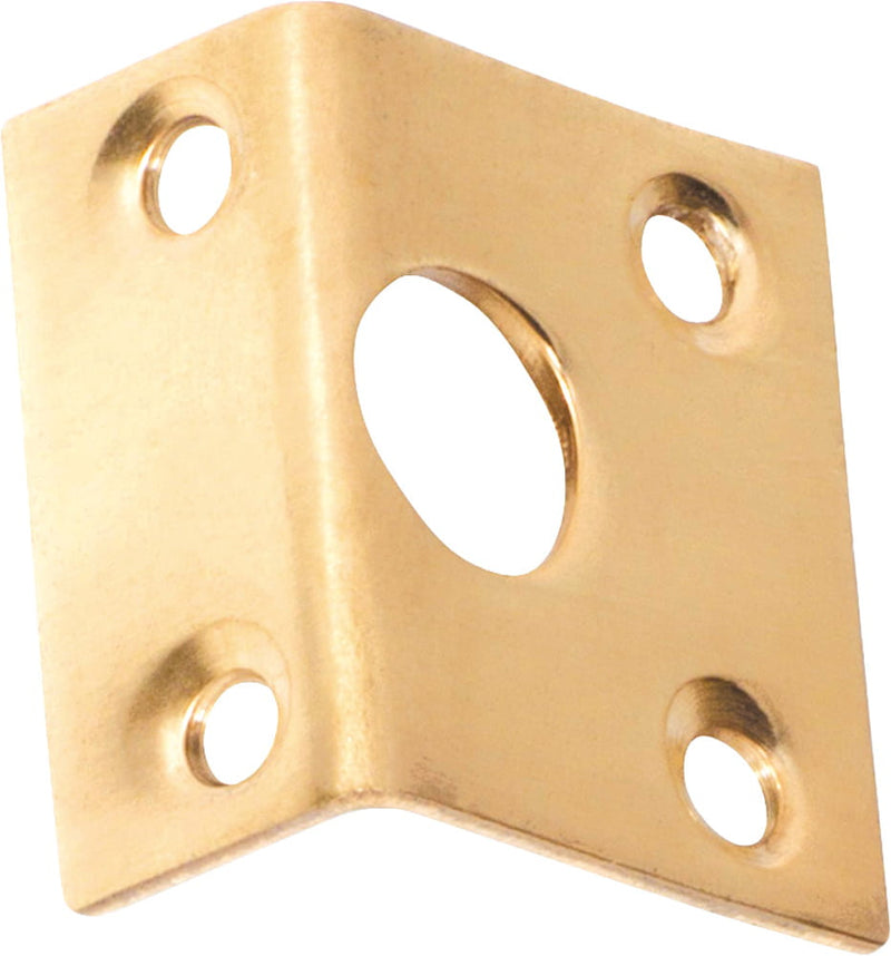 Right Angle Keeper Polished Brass Bolt 9mm
