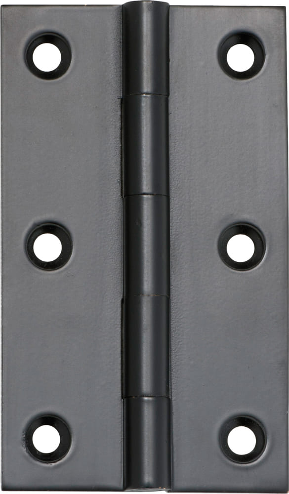 Hinge Fixed Pin Matt Black H89xW50mm
