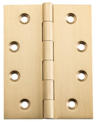 Hinge Fixed Pin Unlacquered Satin Brass H100xW75mm