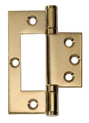 Hinge Hirline Polished Brass H100xW49mm