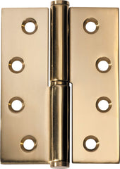Hinge Lift Off Right Hand Polished Brass H100xW75mm
