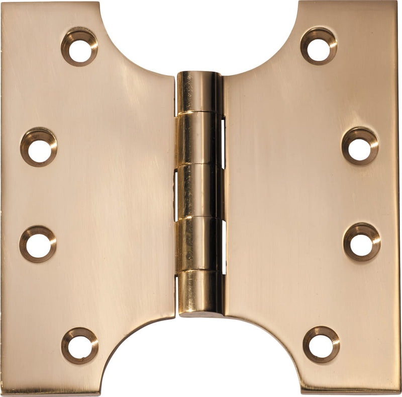 Hinge Parliament Polished Brass H100xW100mm