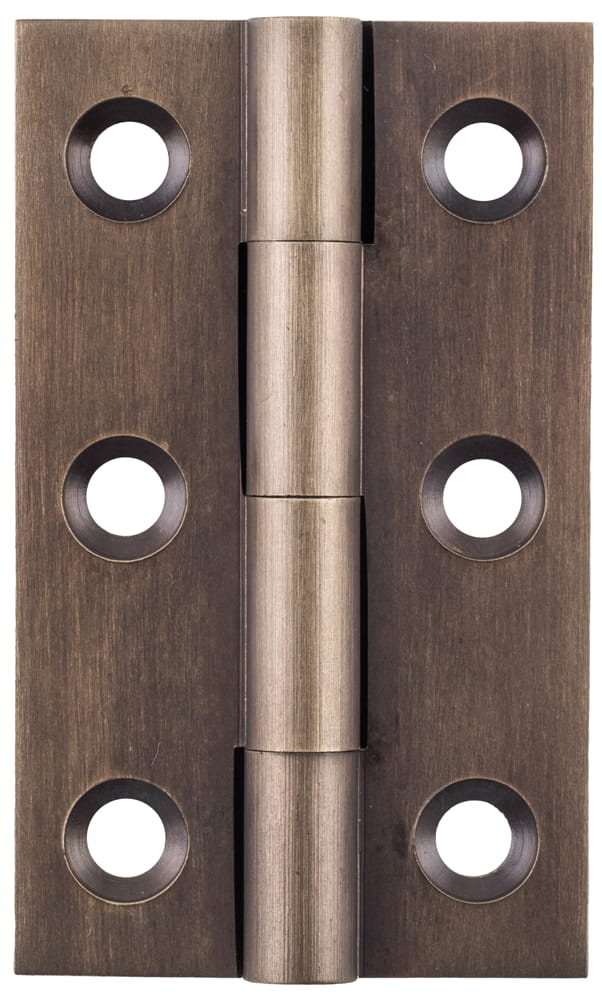 Cabinet Hinge Fixed Pin Antique Brass H50xW28mm