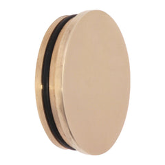 Flush End Cap 51mm Brass