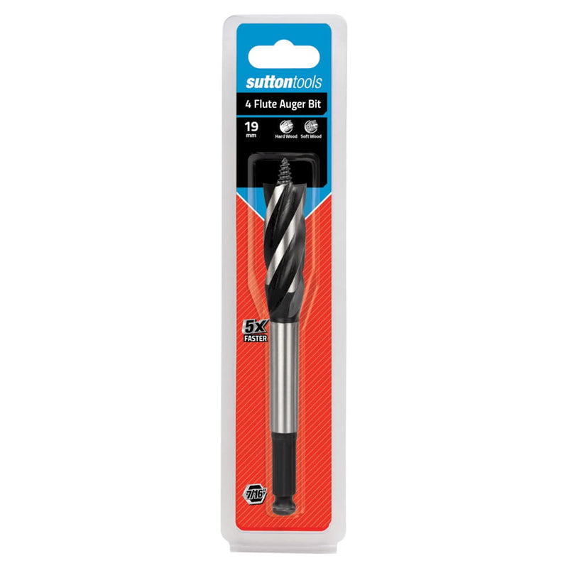 Bit Auger 4 Flute 19mm