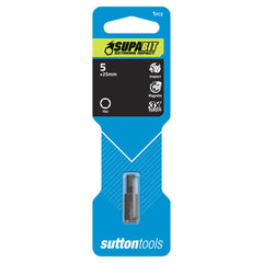 Driver Bit Impact Hex 5x25mm Card Sutton