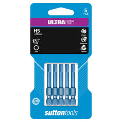 Driver Bit Ultra Hex 5x50mm 5pk Sutton