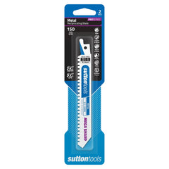 Recip Blade 150x19mm 5TPI 2pk Sutton