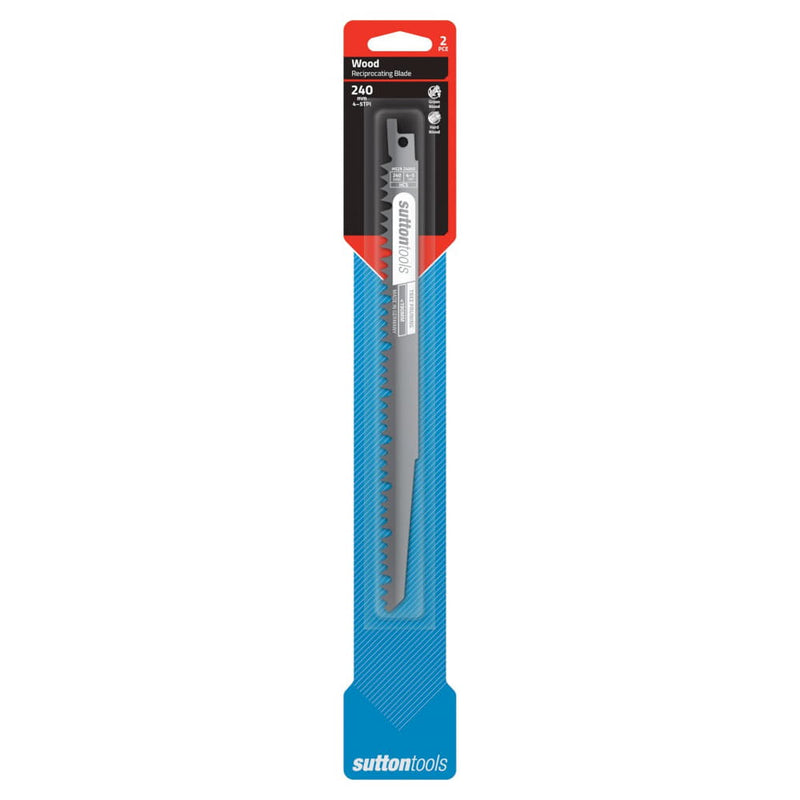 Recip Blade 240x19 Green Wood 2pk Sutton