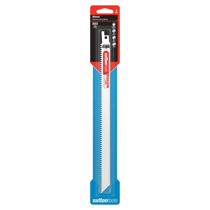 Recip Blade 300x19 6TPI 2pk Sutton
