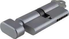 ** N/A - Limited Stock** Euro Cylinder Key Thumb 6 Pin Satin Chrome 70mm