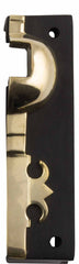 Rim Lock Box Keeper Unlacquered Brass Antique Finish