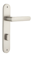 Door Lever Osaka Oval Privacy Pair Satin Nickel