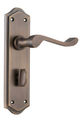Door Lever Henley Privacy Pair Antique Brass