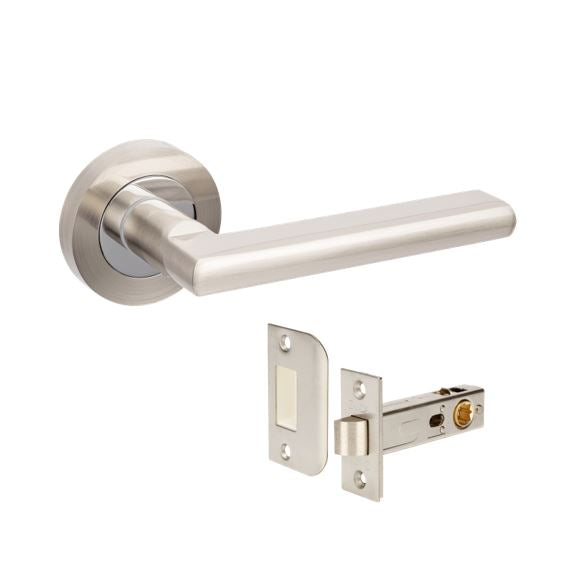 Zanda Epic Passage Set Brushed Nickel and Chrome Plated Two-Toned