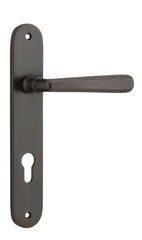 Door Lever Copenhagen Oval Euro Pair Signature Brass