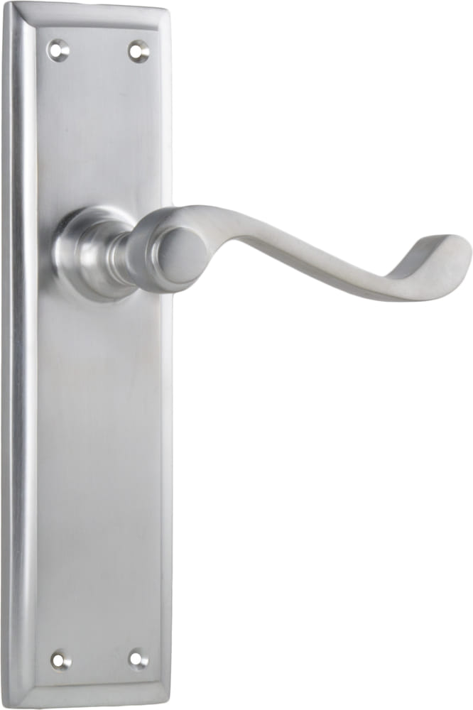 Door Lever Milton Latch Pair Satin Chrome